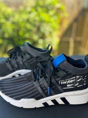 Adidas EQT Support Mid Adv Alphatype Classic Black/White/Gum Mens Size 9.5